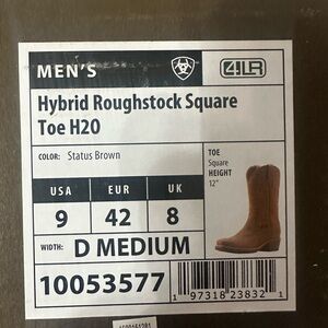 Ariat Men's Hybrid Roughstock Square Toe Boots - Status Brown